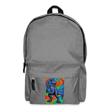 Dinosaurier - Rucksack - Mittelgrau - Vorne