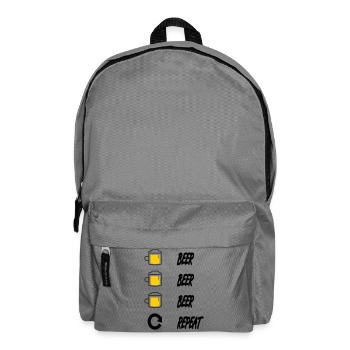beer beer beer repeat - Backpack - elephant grey - Front