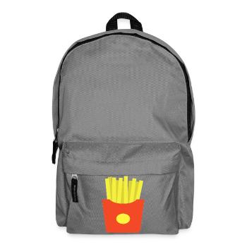 French Fries - Backpack - elephant grey - Front