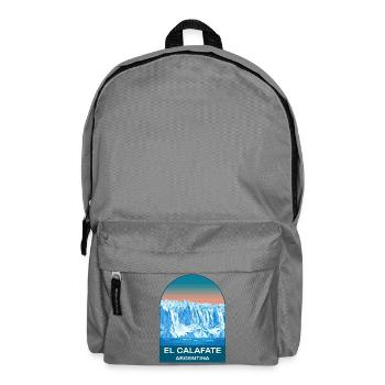 El Calafate Argentina Perito Moreno Glacier Art - Backpack - elephant grey - Front