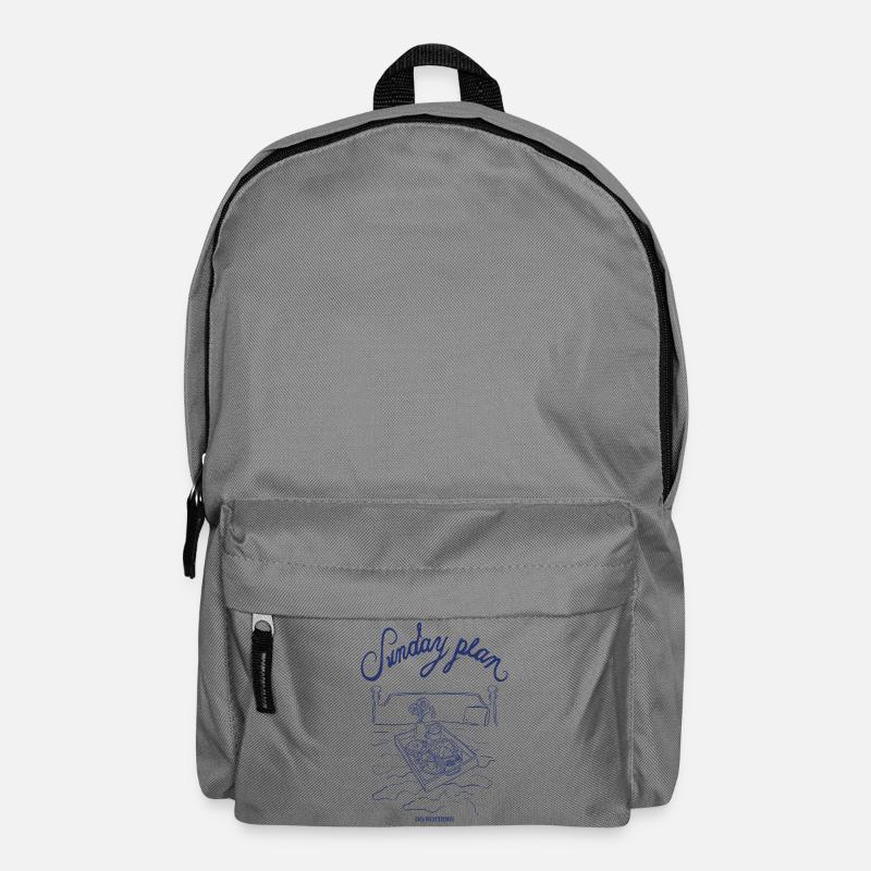 Sunday schedule: Do nothing - Backpack - elephant grey