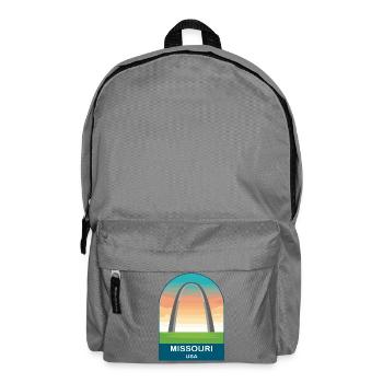 Art vintage de voyage Missouri USA - Sac à dos - gris éléphant - Devant