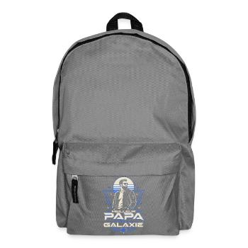 Meilleur Papa de la Galaxie Retro Futuriste - Sac à dos - gris éléphant - Devant