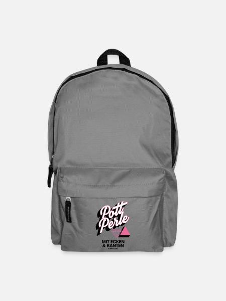 Pott Perle mit Ecken und Kanten - Rucksack - Mittelgrau