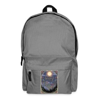 Le cosmos en transformation de la Nuit Lunaire Florale - Sac à dos - gris éléphant - Devant