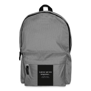 Gothic Overthinking T-Shirt - Funny Dark Academia - Backpack - elephant grey - Front
