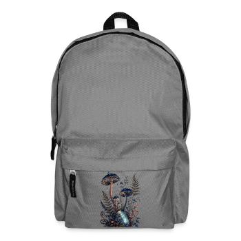 Star Mushrooms and Luminous Gem - Backpack - elephant grey - Front