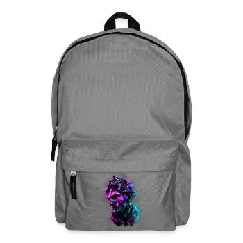 Neon Statue Antike Büste Vaporwave Cyberpunk - Rucksack - Mittelgrau - Vorne