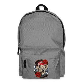 Koala im japanischen Irezumi Tattoo Stil - Rucksack - Mittelgrau - Vorne