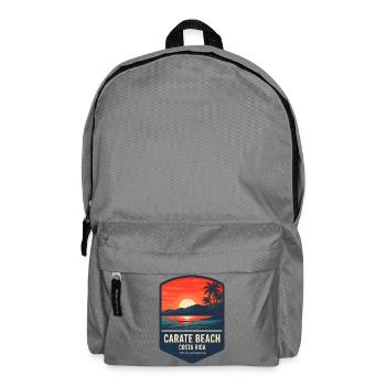 Carate Beach Costa Rica Puntarenas Sonnenuntergang - Rucksack - Mittelgrau - Vorne