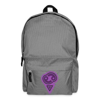 Cancer tribal du zodiaque et eau - Sac à dos - gris éléphant - Devant