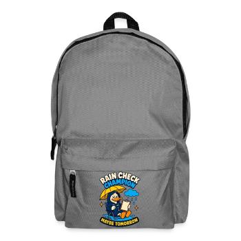 Rain Check Champion – Maybe tomorrow - Backpack - elephant grey - Front
