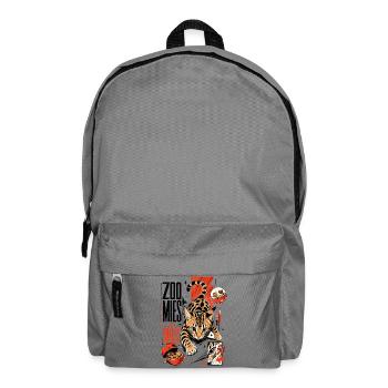 Zoomies & Snacks – Modern Anime Bengal Cat - Backpack - elephant grey - Front