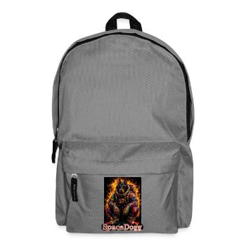 SpaceDogg Neon Astronaut Dog - Backpack - elephant grey - Front