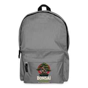 Japanese Bonsai Tree Plant Peace-Pots Bonsai - Backpack - elephant grey - Front