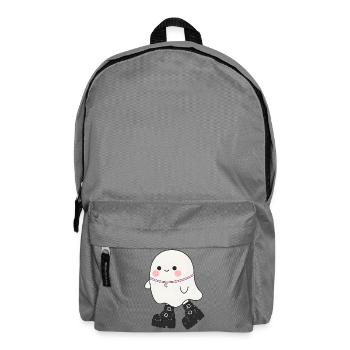 Kawaii Geist mit Plattformstiefeln - Rucksack - Mittelgrau - Vorne