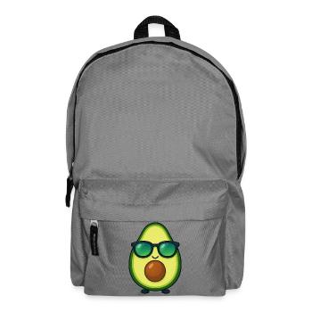 Avocado Gemüse Sommer Sonnenbrille Kawaii - Rucksack - Mittelgrau - Vorne