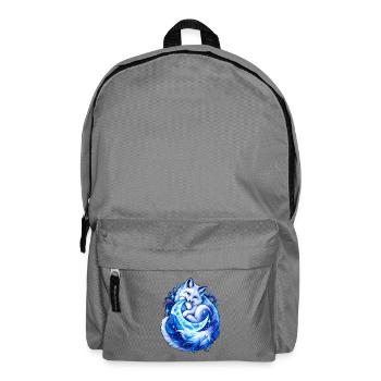Mondfuchs im blauen Glanz - Rucksack - Mittelgrau - Vorne