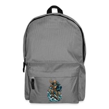 Meeresgott Poseidon - Rucksack - Mittelgrau - Vorne