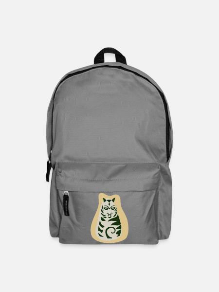 animals_cat - Rucksack - Mittelgrau
