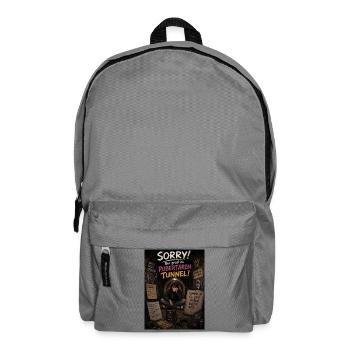 Pubertät Tunnel Satire - Rucksack - Mittelgrau - Vorne