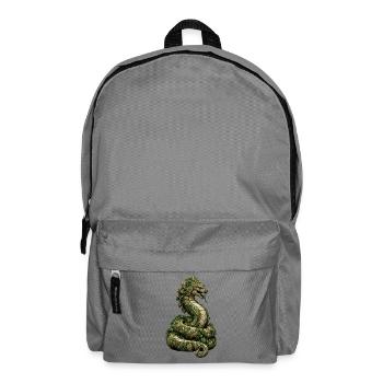 Jade Drachen mit Lianen - Rucksack - Mittelgrau - Vorne