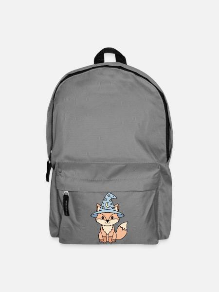 Fuchszauberer Kawaii Sternhut Bläulich - Rucksack - Mittelgrau