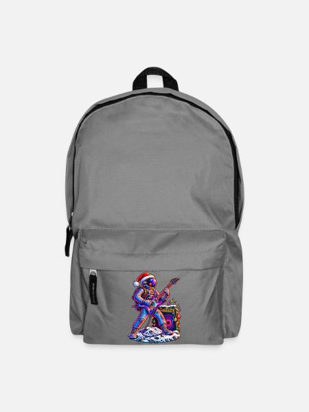 KOSMISCHER ROCKER | Santas lautester Helfer - Rucksack - Mittelgrau