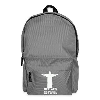Der Weg Die Wahrheit Das Leben - Rucksack - Mittelgrau - Vorne