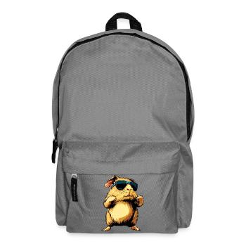 Fitness Meerschweinchen - Rucksack - Mittelgrau - Vorne