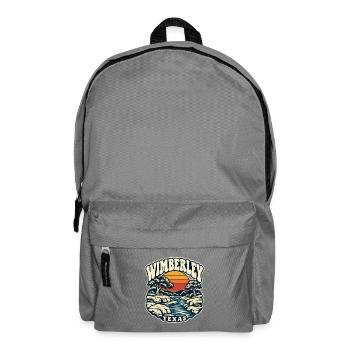 Texas Wimberley Sonnenuntergang Fluss - Rucksack - Mittelgrau - Vorne