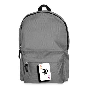 Ass der Lesben - Rucksack - Mittelgrau - Vorne