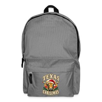Texas Christmas Longhorn Santa - Rucksack - Mittelgrau - Vorne