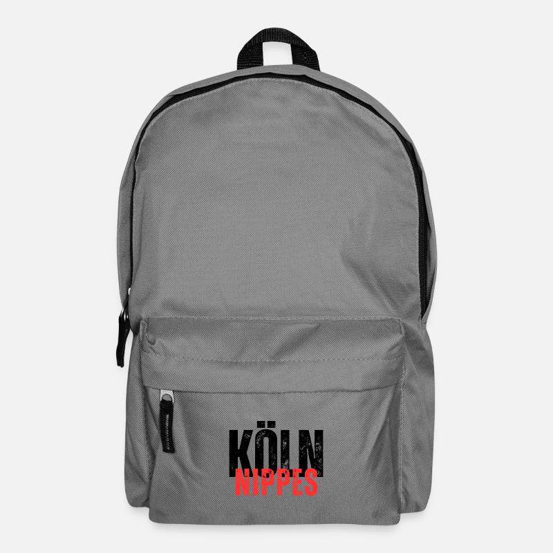 Cologne Knick-knacks black and red lettering - Backpack - elephant grey