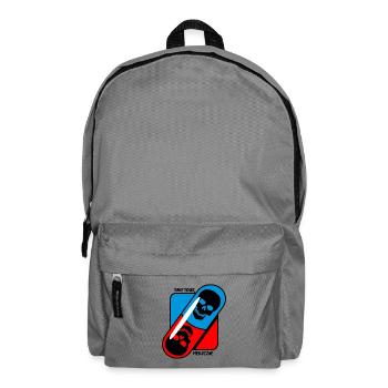 Nimm - deine - Medizin - Totenkopf - Rucksack - Mittelgrau - Vorne