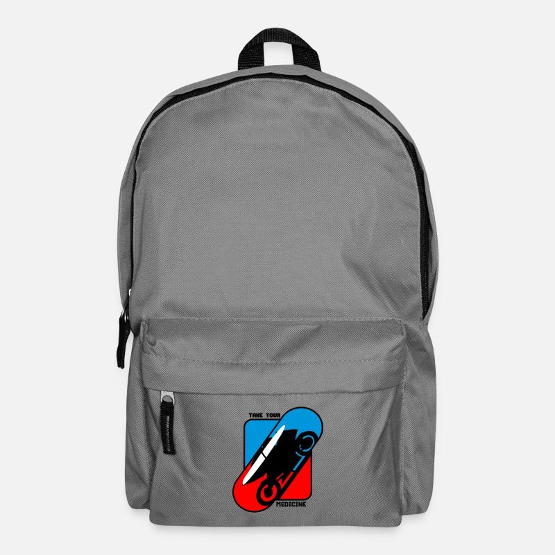 Prenez votre médicament - Moto de course - Sac à dos - gris éléphant