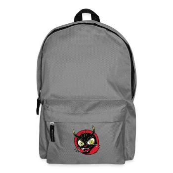 Devilish grimace of a devil cat - Backpack - elephant grey - Front