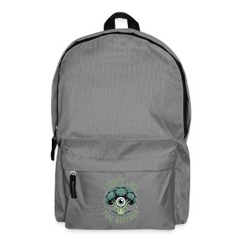 Le brocoli avec un œil et un dicton effronté - Sac à dos - gris éléphant - Devant