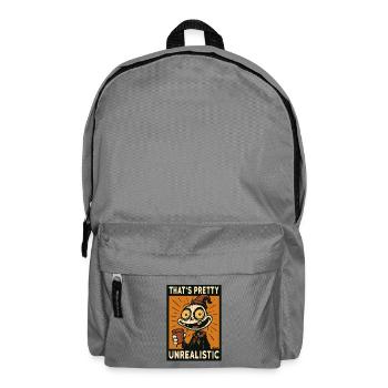 Seltsames Skelett: Das ist ziemlich unrealistisch - Rucksack - Mittelgrau - Vorne