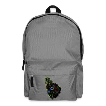 Men's Premium Longsleeve Shirt - Backpack - elephant grey - Front