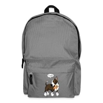 Bullterrier Play - Rucksack - Mittelgrau - Vorne
