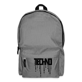 Drops of graffiti techno - Backpack - elephant grey - Front