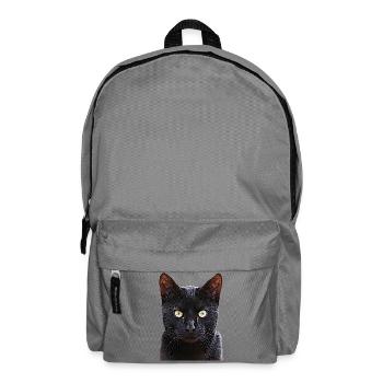 Cat black cat cats cat cats - Backpack - elephant grey - Front
