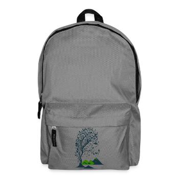 Arbre et montagnes minimaliste - Sac à dos - gris éléphant - Devant