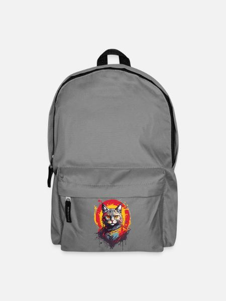 Coole Katze - Rucksack - Mittelgrau