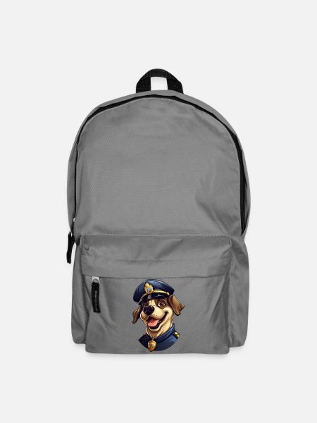 Polizei Hund - Rucksack - Mittelgrau