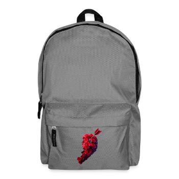 Heart partner on the right - Backpack - elephant grey - Front