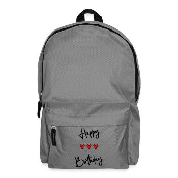 ALLES GUTE ZUM GEBURTSTAG. ALLES GUTE ZUM GEBURTSTAG. JAHRESTAG. - Rucksack - Mittelgrau - Vorne