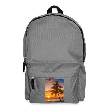 Holiday Dreams - Plage avec coucher de soleil - Sac à dos - gris éléphant - Devant