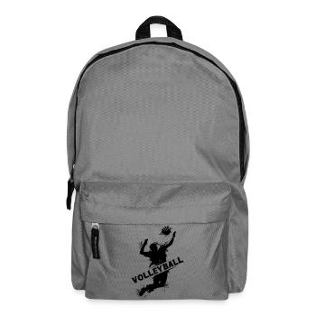Volleyball explosion spieler beachvolleyball Logo - Rucksack - Mittelgrau - Vorne